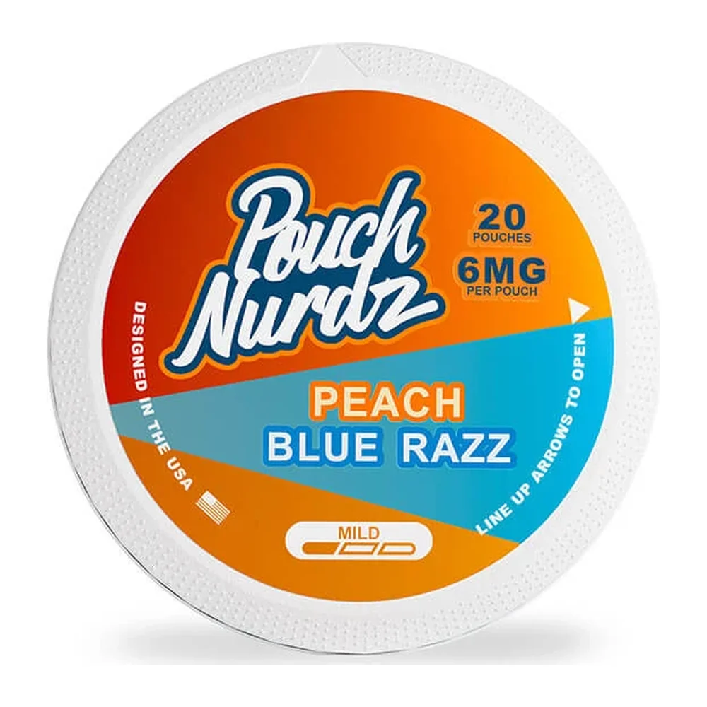 Pouch Nurdz Peach Blue Razz (20 Pouches)