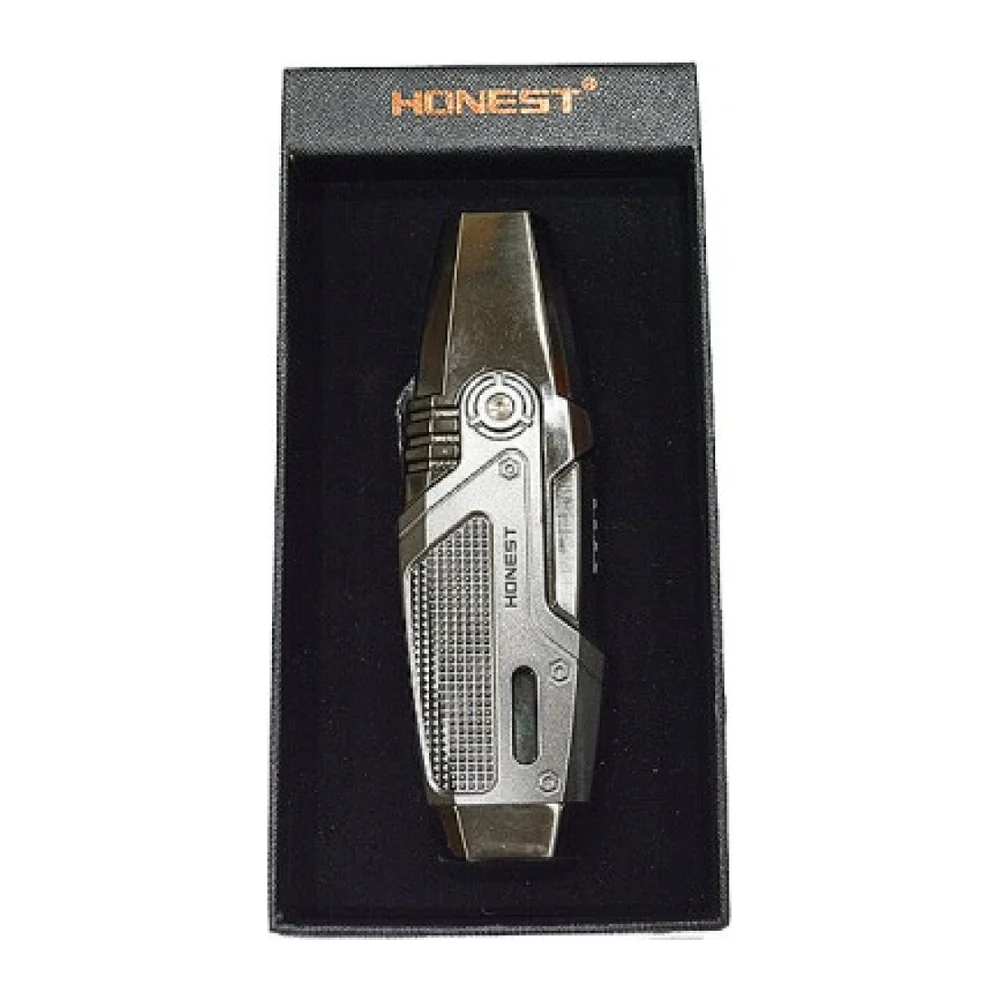 Lighter 2 jet flame Black