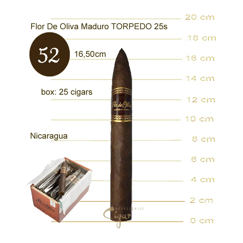 Flor de Oliva Maduro Torpedo 6,5x52 25'