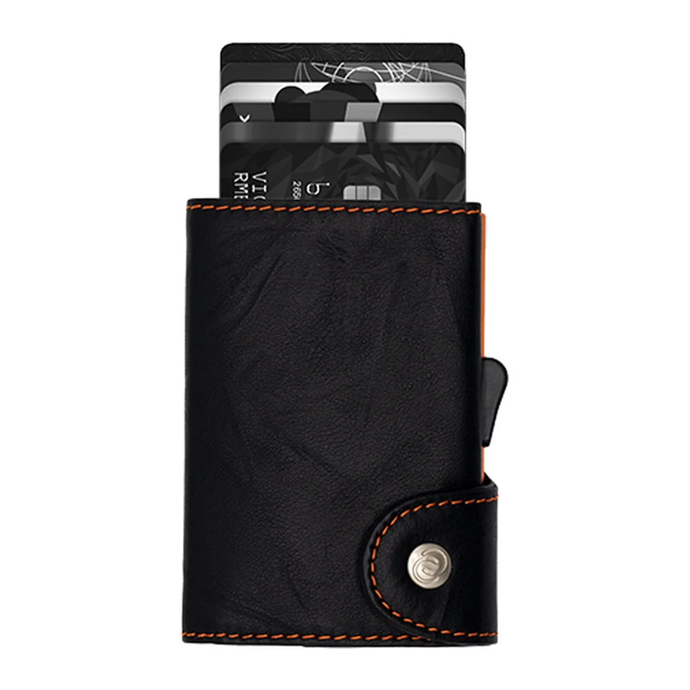 WALLET WCH12001 BLACK-ORANGE